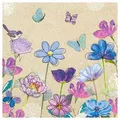 HOME FASHION Papierserviette Frühlingstreffen, (20 St), 33x33cm