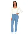 ESRA Straight Leg Jeans Damen Jeans High Waist – Premium Stretch Jeans Damen aus extra weicher Baumwolle