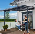 Terrassenüberdachung 3x3m Gutta Typ A Aluminium Anthrazit - Bausatz Komplettset