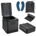 Faltbare Campingtoilette max 150 kg Mobile Toilette WC Klapptoilette Trockent...