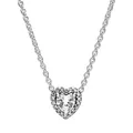 Pandora Kette mit Anhänger Collier Herz 398425C01-45 Silber