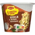 Maggi Fertiggericht 5 Minuten Terrine, Nudeln in Waldpilz-Rahmsauce, je 56g, 8 Stück