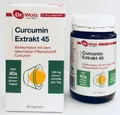 Dr. Wolz Curcumin Extrakt 45 (90 Kapseln), Kurkuma, Curmin,+Gratiszugabe + Infos