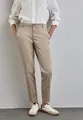 Chinohose, mit Bügelfalten, Gr. 46 - Länge 30, safari beige Länge 30