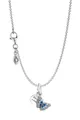 Pandora Kette mit Anhänger 925 Silber Blauer Schmetterling