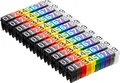 Delock Set Kabelmarker-Clips - Grau, Schwarz