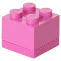Room Copenhagen Aufbewahrungsbox LEGO® Mini Box 4, mit 4 Noppen, Pink, 4,6 x 4,6 x 4,3 cm, für Snacks oder Aufbewahrung rosa