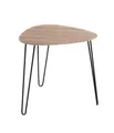 HAKU Beistelltisch Beistelltisch schwarz-Sofatisch Metall, MDF - B 48 x H 48 x T 48 cm (1 Stück), Beistelltisch aus Metall