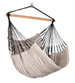 La Siesta®- Habana Hängesessel Comfort Size für Entspannung & Stil: 360° Drehgelenk, hochwertiges Bambusholz - GOTS-zertifizierte Baumwolle. (Zebra)