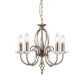 Elstead LIGHTING Kronleuchter, Leuchtmittel nicht inklusive, Kronleuchter Hängelampe Deckenleuchte Messing D 48 cm Luster