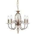 Kronleuchter Hängelampe Deckenleuchte Messing D 48 cm Luster Esszimmerlampe