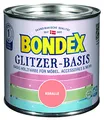 Bondex 424675 Glitzer-Basis koralle 0,5 L - Farbe Mit Glitzer Für 6m² - Glitzerfarbe schützt Holz und schafft Glitzernde Blickfänge