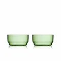 Lyngby Glas Schale Torino 2er Set, Schüsseln, Bowls, Glas, Grün, 12 cm, 32370