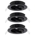 Paulmann 92487 EBL Choose Einbauring 3er Set 10 W Schwarz (matt)