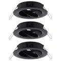 Paulmann 92487 EBL Choose Einbauring 3er Set 10 W Schwarz (matt)