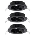 Paulmann 92487 EBL Choose Einbauring 3er Set    10 W Schwarz (matt)