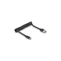 USB 3.1 Gen 2 Spiralkabel Typ-A Stecker zu Type-C Stecker