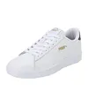 PUMA Unisex Puma Smash v2 L Low-Top, Puma White-Puma White-Peacoat-Puma Team Gold, 40.5 EU