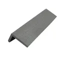 WPC Profi Terrassendielen MUSTER L-Abschlussleiste 15 cm steingrau 60x40 mm, (Abschlussleiste, Musterstück 15 cm)