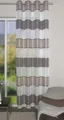 HOME WOHNIDEEN Vorhang Ösenschal WALTER blickdicht, Querstreifen und Jacquardmusterung (1 St), halbtransparent, 100% Polyester