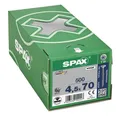SPAX Ø 4,5 mm - Senkkopf T- STAR plus - Teilgewinde - WIROX 70 mm
