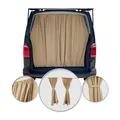 Maß Gardinen für Mercedes Vito Viano W639 W447 Heckklappe Vorhänge Beige