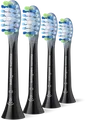 Philips Aufsteckzahnbürste HX9044/88 / Sonicare C3 Premium Plaque 4-Pack Schwarz