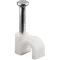 Goobay - Kabelschelle 4 Mm, Weiß, Befestigung Für Kabel Mit Durchmesser Bis 4 Mm. Durchmesser 4 Mm