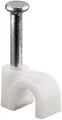 Goobay 17076 Kabelschelle, Weiß, 5.3 mm - max. Kabeldurchmesser: 4,0 mm