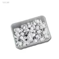 100 Nagelschellen weiß, für Kabel max Ø4mm, Kabelschelle Nagelclip Kabelschellen