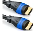 deleyCON 1m HDMI Kabel 2.0 / 1.4 Ethernet 4K 3D HDR FULL HD LED LCD TV Beamer HDMI-Kabel