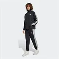 adidas Sportswear Trainingsanzug M 3S WV TT TS (2-tlg), zweiteiliges Set, aus Polyester, mit durchgehendem Reißverschluss schwarz M (48/50)