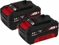 Einhell 4511489. Produkttyp: Batterie/Akku, Batterietechnologie: Lithium-Ion (Li-Ion), Batteriekapazität: 4 Ah. Verpackungsbreite: 250 mm, Verpackungstiefe: 113 mm, Verpackungshöhe: 269 mm (4511489)