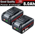2X 8000mAh Ersatzakku Für Einhell Akku 18V Power X-Change Lithium PXC LED
