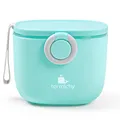 Milchpulver Portionierer, Termichy Milchpulver-Spender, 250g luftdichter tragbarer Milchpulver-Behälter für Reisen, mit Schaber und Löffel (Blau,1 Stück)