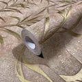 Marburg Vliestapete 34288 Blätter Beton Optik Braun Gold Metallic (4,48€/1qm)