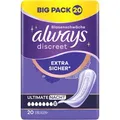 always Inkontinenzeinlagen discreet Ultimate Nacht, für Damen, 8 Tropfen, 20 Stück