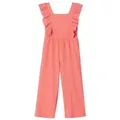 vertbaudet Jumpsuit Jumpsuit Mädchen mit Volants orange 116