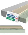 AM Qualitätsmatratzen 7 Zonen Latex Matratze 90x200 H3 - Made in Germany - Oeko TEX zertifizierte Naturlatex Matratze 90x200-20 cm Hoch - Hybridmatratze mit 4cm Latexauflage