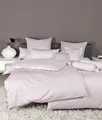 Janine Bettwäsche Mako-Satin Bettwäsche 155X220,80x80 modernclassic rosa, Bettbezug Kopfkissenbezug Set kuschelig weich hochwertig