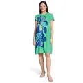 Betty Barclay Plisseekleid Damen kurzarm grün 40 EU