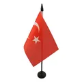 AZ FLAG - Tischflagge Türkei - 15x10 cm - Türkische Tischfahne 10 x 15 Cm - Flaggen