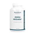 NatuGena AminoAktivator, 19 Aminosäuren & Cofaktoren, Vitamin B6, B9, B12, Aminosäuren, 180 Kapseln (1 Monats Packung)