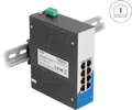 DELOCK 80163 - Industrie Gigabit Ethernet Switch 8 Port RJ45 für Hutschiene