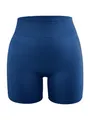 STARK SOUL® Kurze Sport Leggings Damen, Seamless, Opaque, Fitnessshort, Farbe: Dunkelblau, Größe: XS