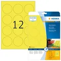 HERMA Etiketten 5152 gelb 60,0 x 60,0 mm, 20 Blatt