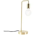 QAZQA Art Deco Tischlampe Messing Facil