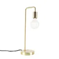 Qazqa Art Deco Tischleuchte - Facil - Gold, max. 40W, Geeignet für LED, 49cm, Ideal als Wohnzimmerlampe und Schlafzimmerlampe