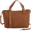 Shopper VALENTINO BAGS "SHOPPING SHANTEL", Damen, Gr. B/H/T: 37cm x 24cm x 12cm, braun (cuoio), Polyurethan, Taschen, Henkeltasche, Umhängetasche, Schultertasche