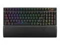 ASUS ROG Strix Scope II 96 - Tastatur - 96 % Full-Size, Hotswap-fähig - backlit - kabellos - USB, 2.4 GHz, Bluetooth 5.1